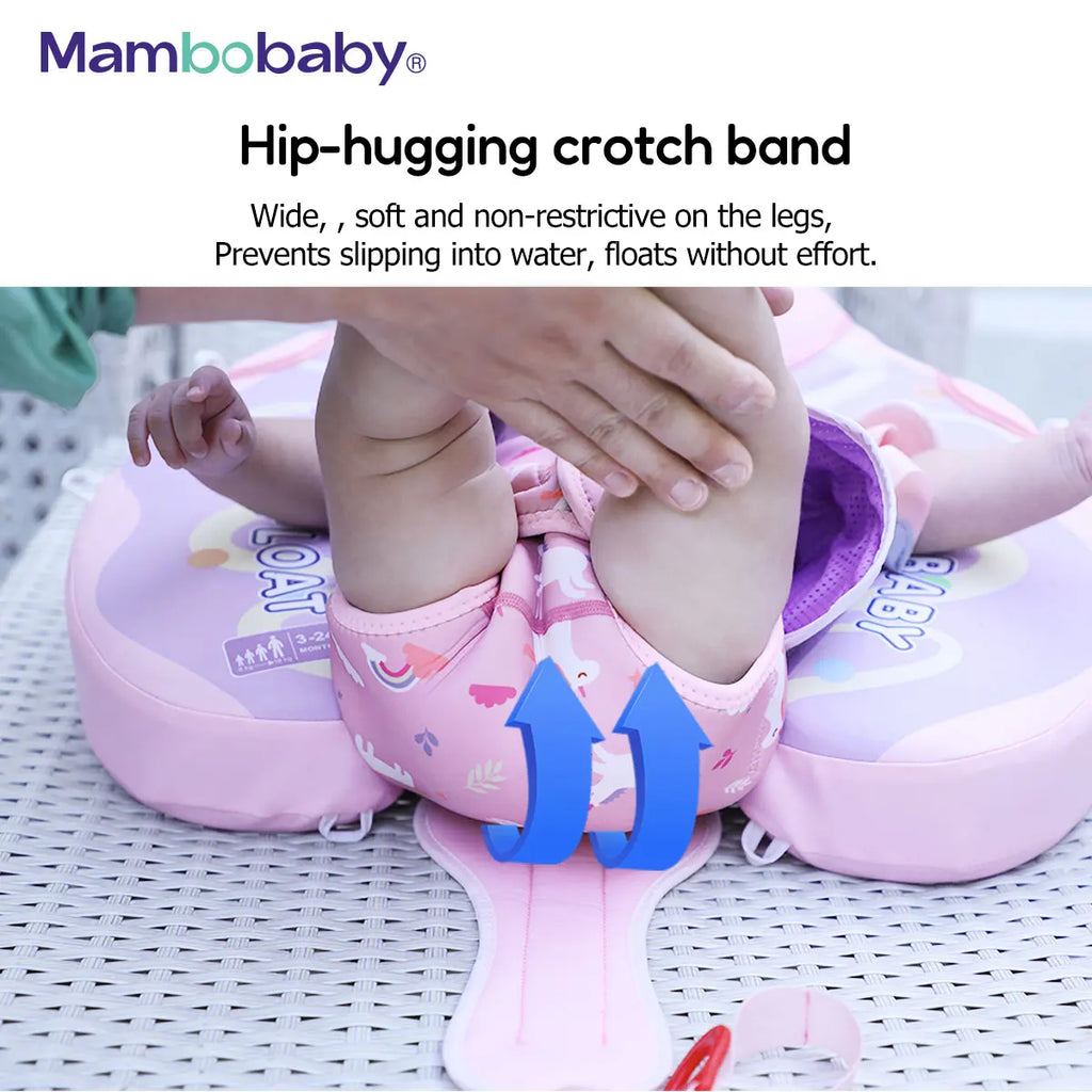 Non-Inflatable Baby Float with Canopy Chest Floater