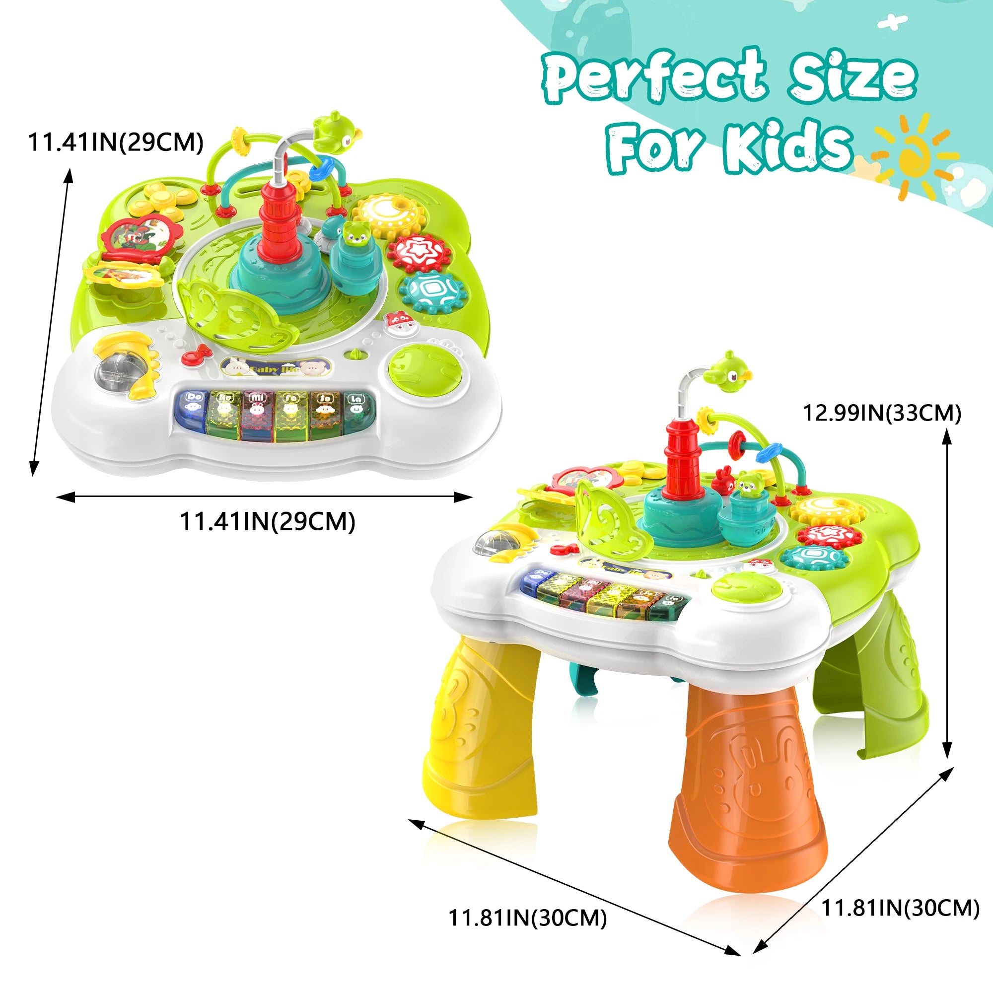 Toddler Musical Activity Table: Interactive Learning Toy With Piano