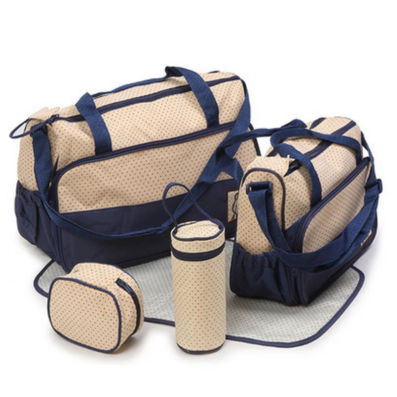 Mom Bag Five-piece One-shoulder Large Capacity Bag