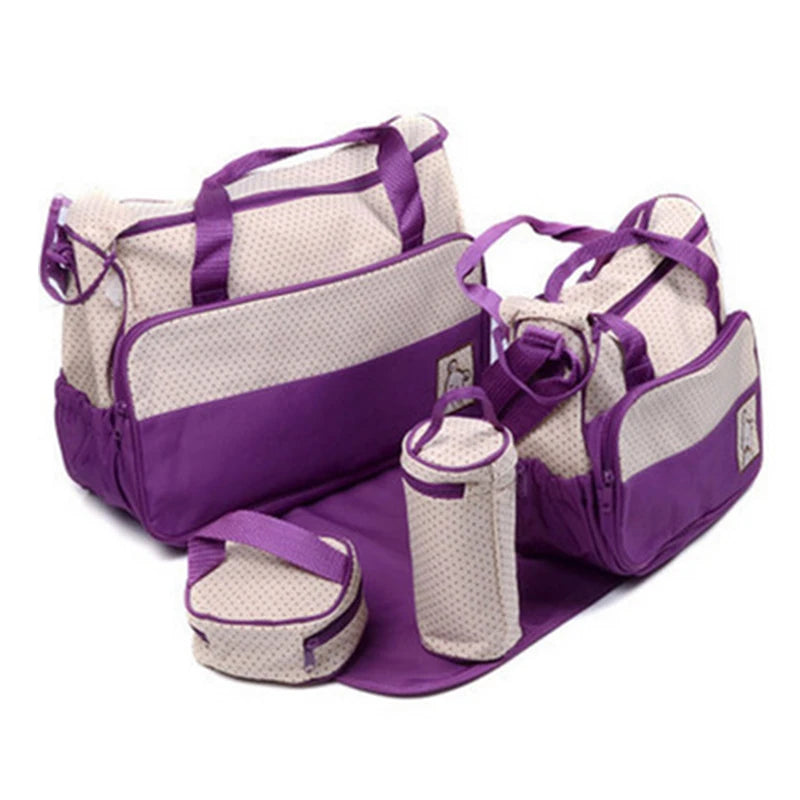 Mom Bag Five-piece One-shoulder Large Capacity Bag