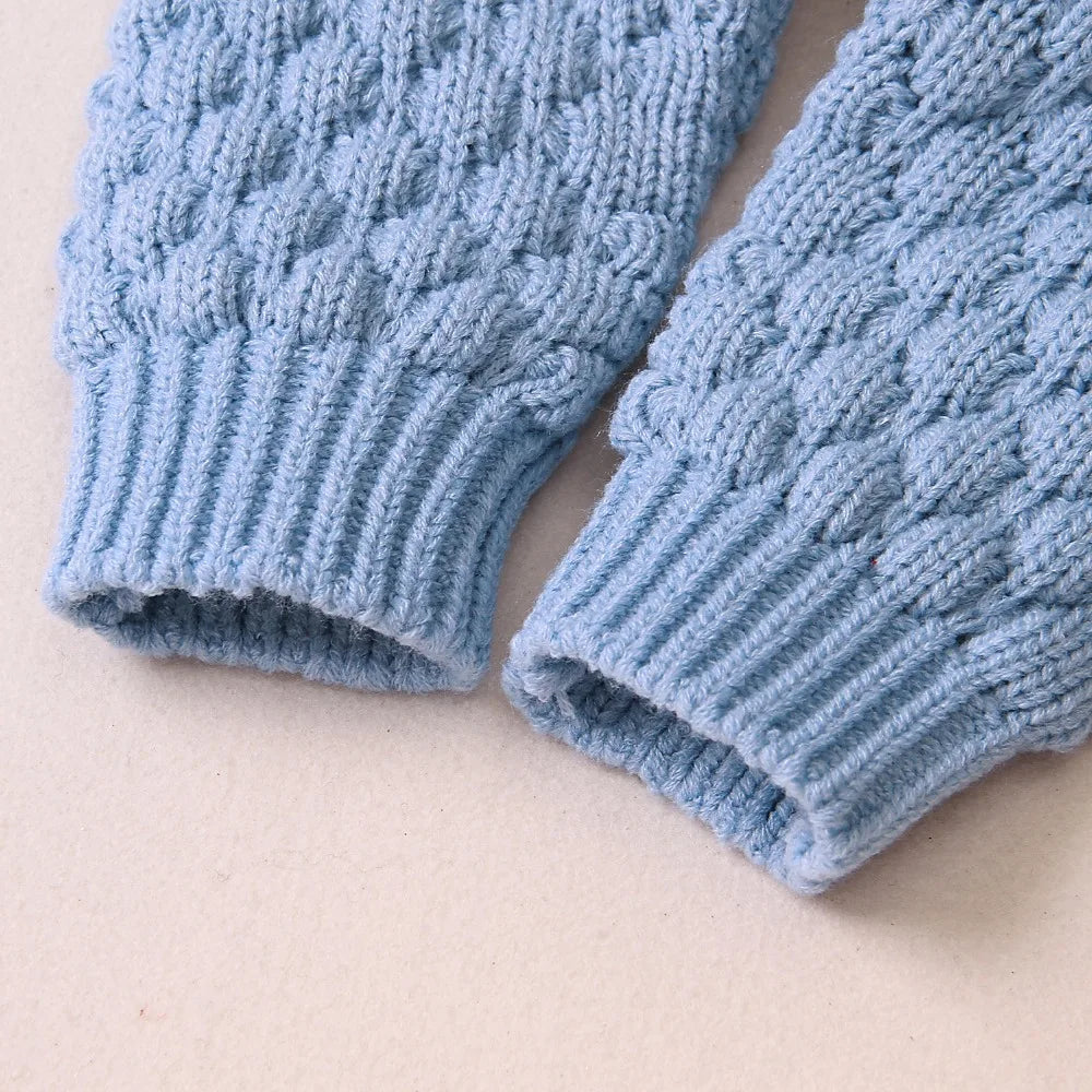 Autumn Winter Newborn Sweater Baby Boy Girl Clothes Romper Bear