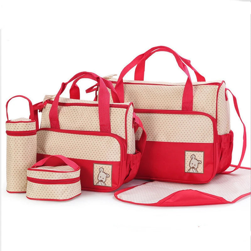 Mom Bag Five-piece One-shoulder Large Capacity Bag