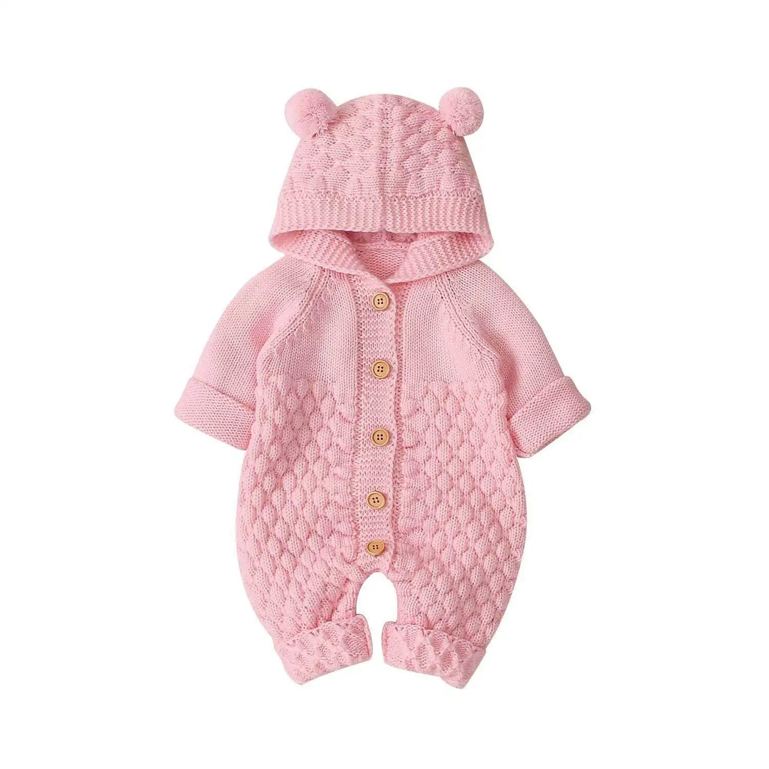 Autumn Winter Newborn Sweater Baby Boy Girl Clothes Romper Bear
