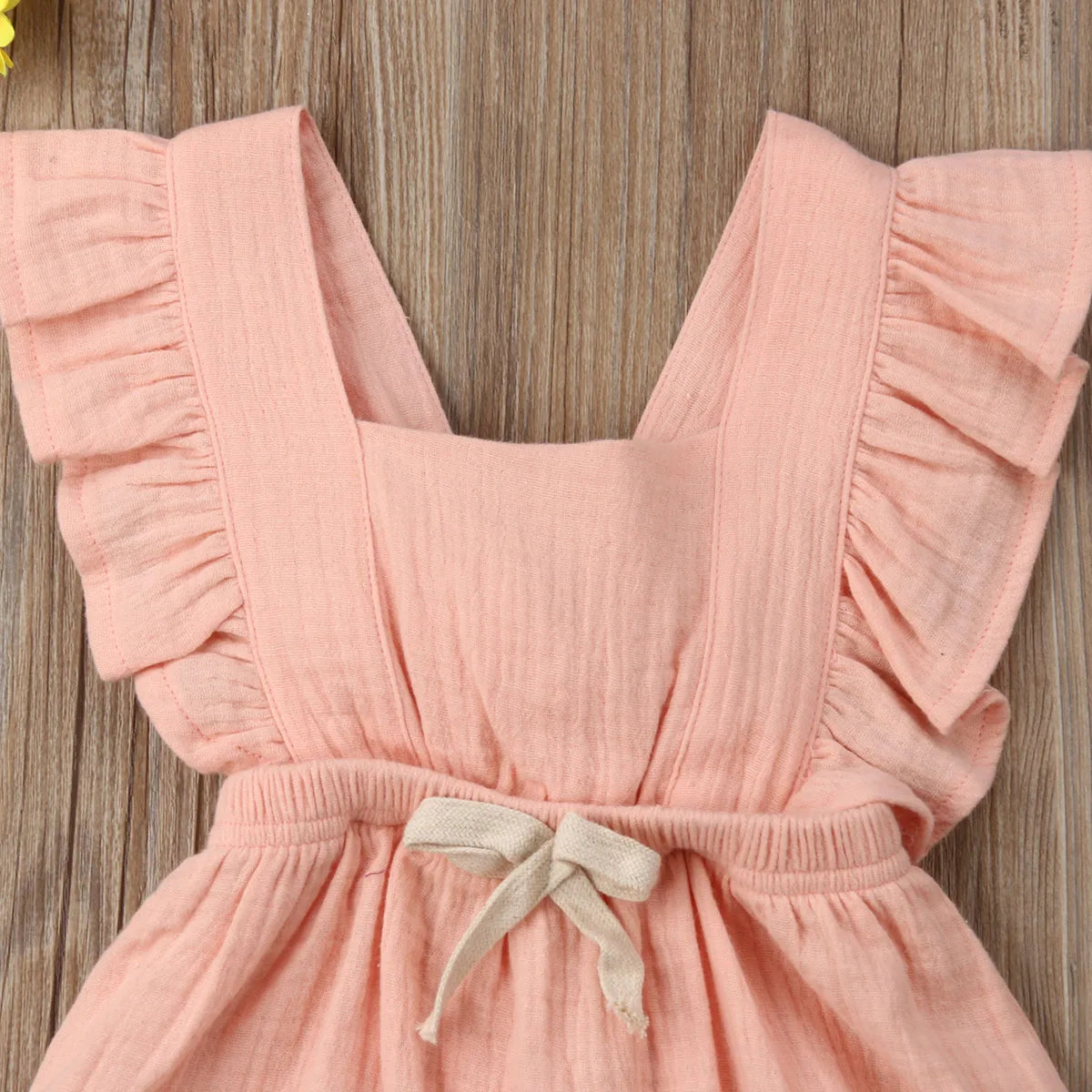 SUMMER Newborn Baby Girls Ruffle Jumpsuit