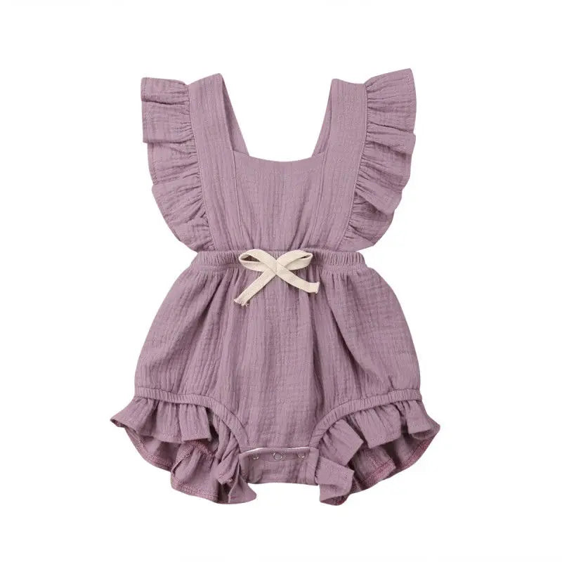 SUMMER Newborn Baby Girls Ruffle Jumpsuit