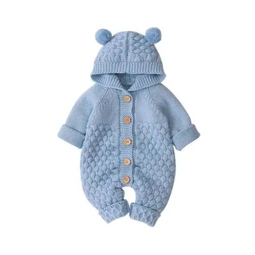 Autumn Winter Newborn Sweater Baby Boy Girl Clothes Romper Bear