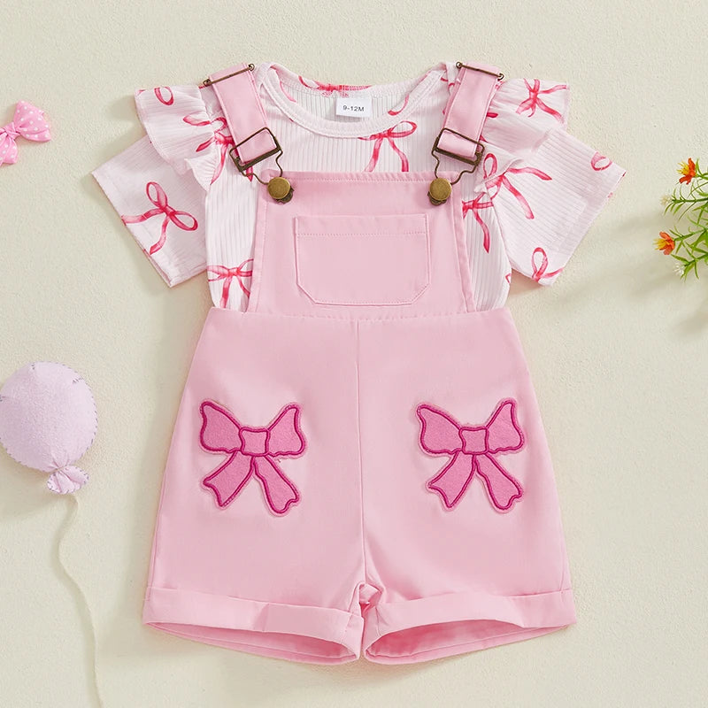 Adorable Toddler Girl Floral Print Sleeveless Romper