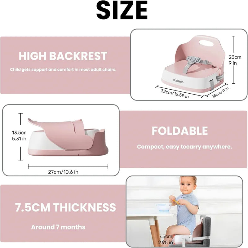 Portable Children's Booster Seat for Dining - Travel High Chair