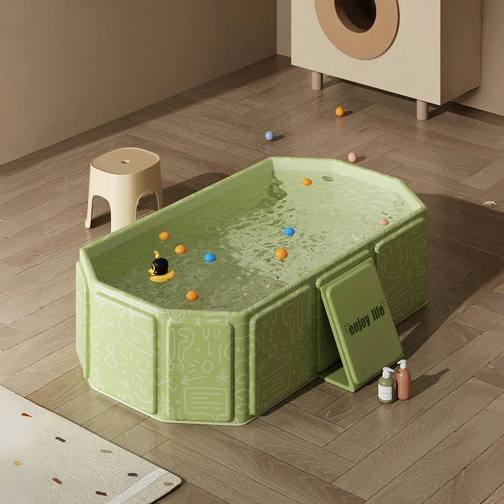 Indoor baby foldable bath tub