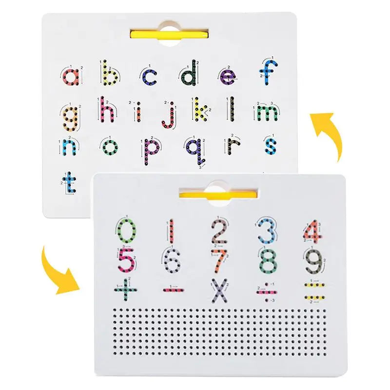 Magnetic Alphabet Tracing Board 2-in-1 Learning Writing Playboard