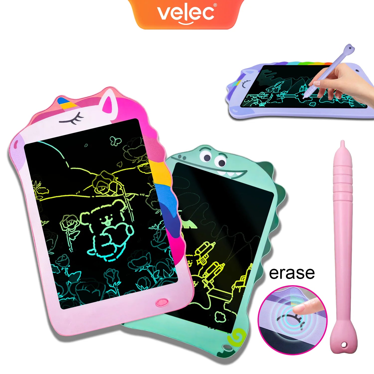 LCD Writing Tablet for Kids, 8.5 Inch Colorful Doodle Board Drawing Tablet