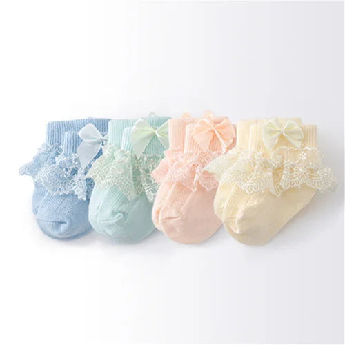 4Pairs/lot Newborn Baby Socks