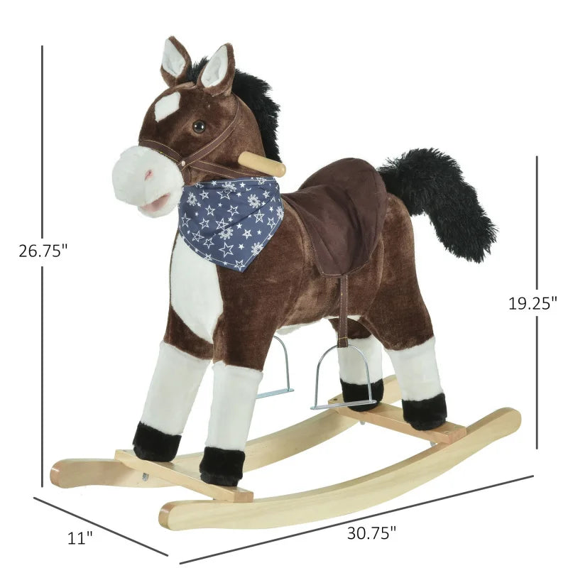 Plush Cowboy Rocking Horse