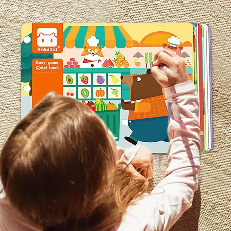 Baby Activity Book Touch Sensory Quiet Books Interactive Learning