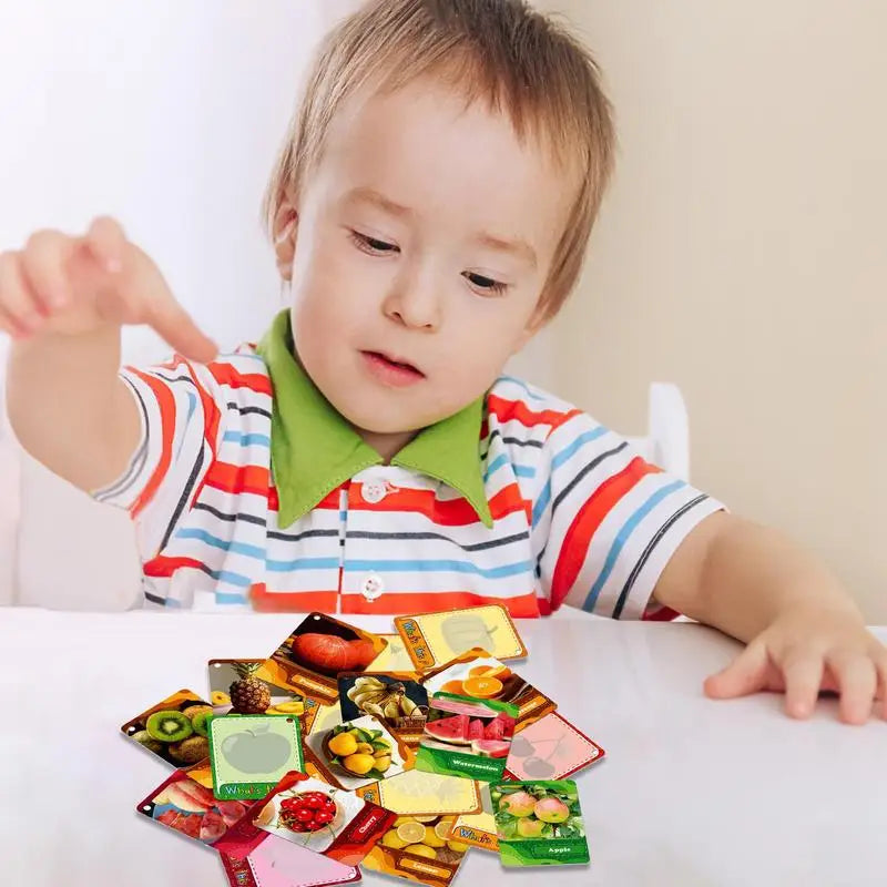 Kids Toddler Flash Cards 45PCS Funny Babies Learning