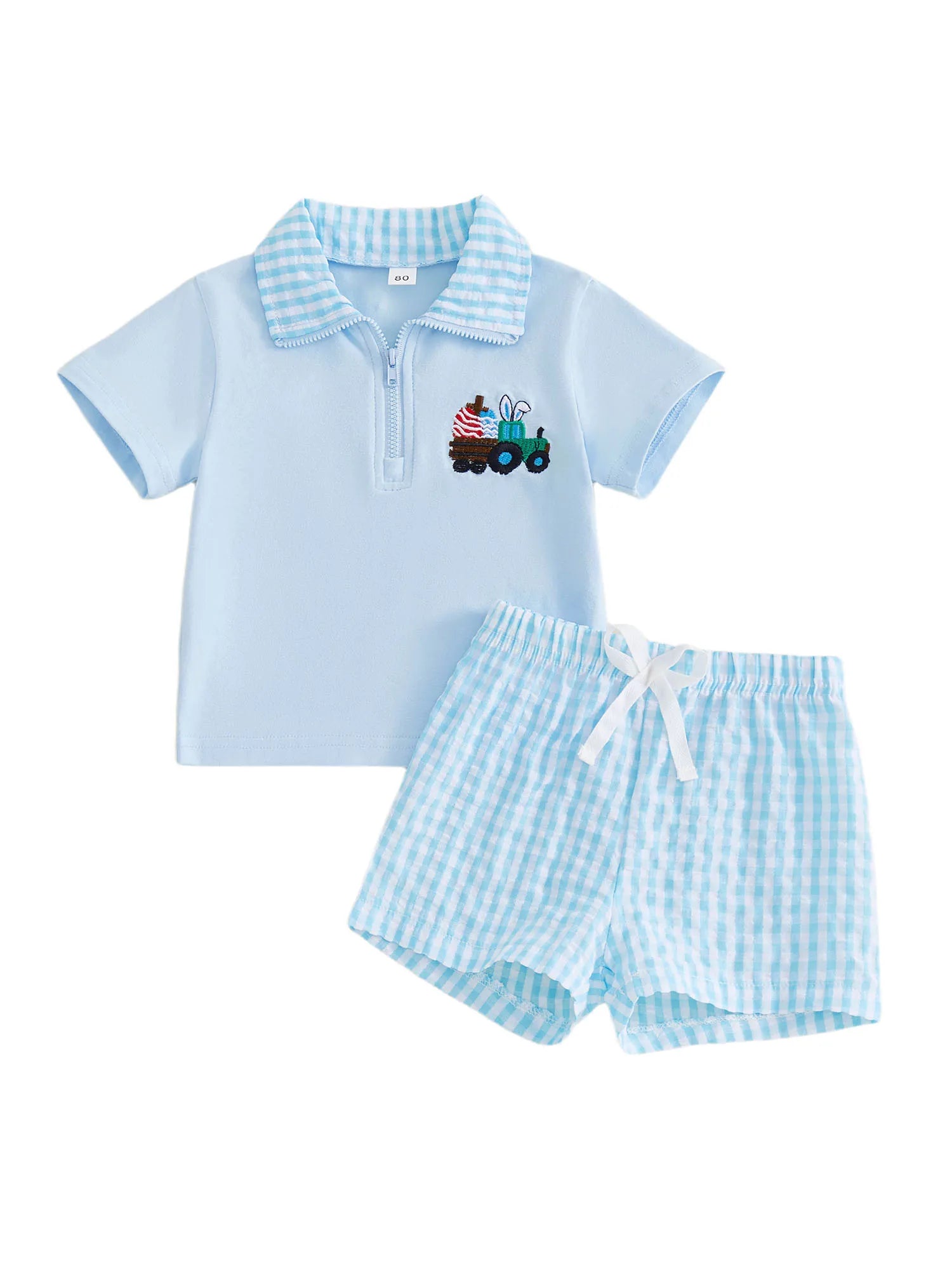 Baby Boy Easter Outfit Embroidered
