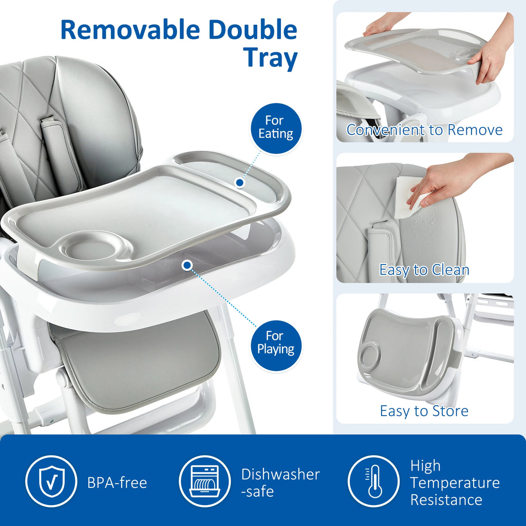 Baby High Chair, Multifunctional Infant High Chair