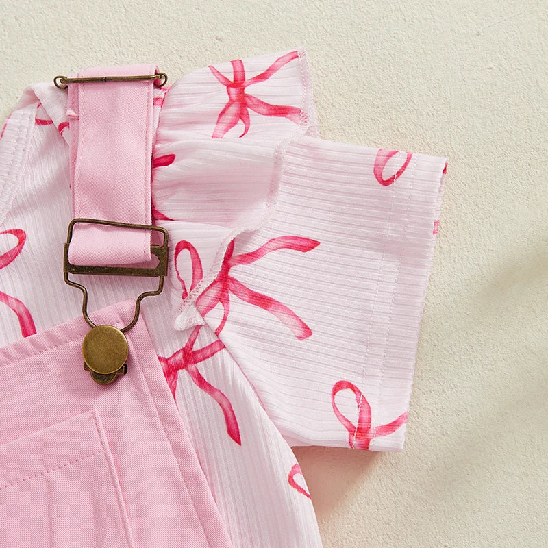 Adorable Toddler Girl Floral Print Sleeveless Romper