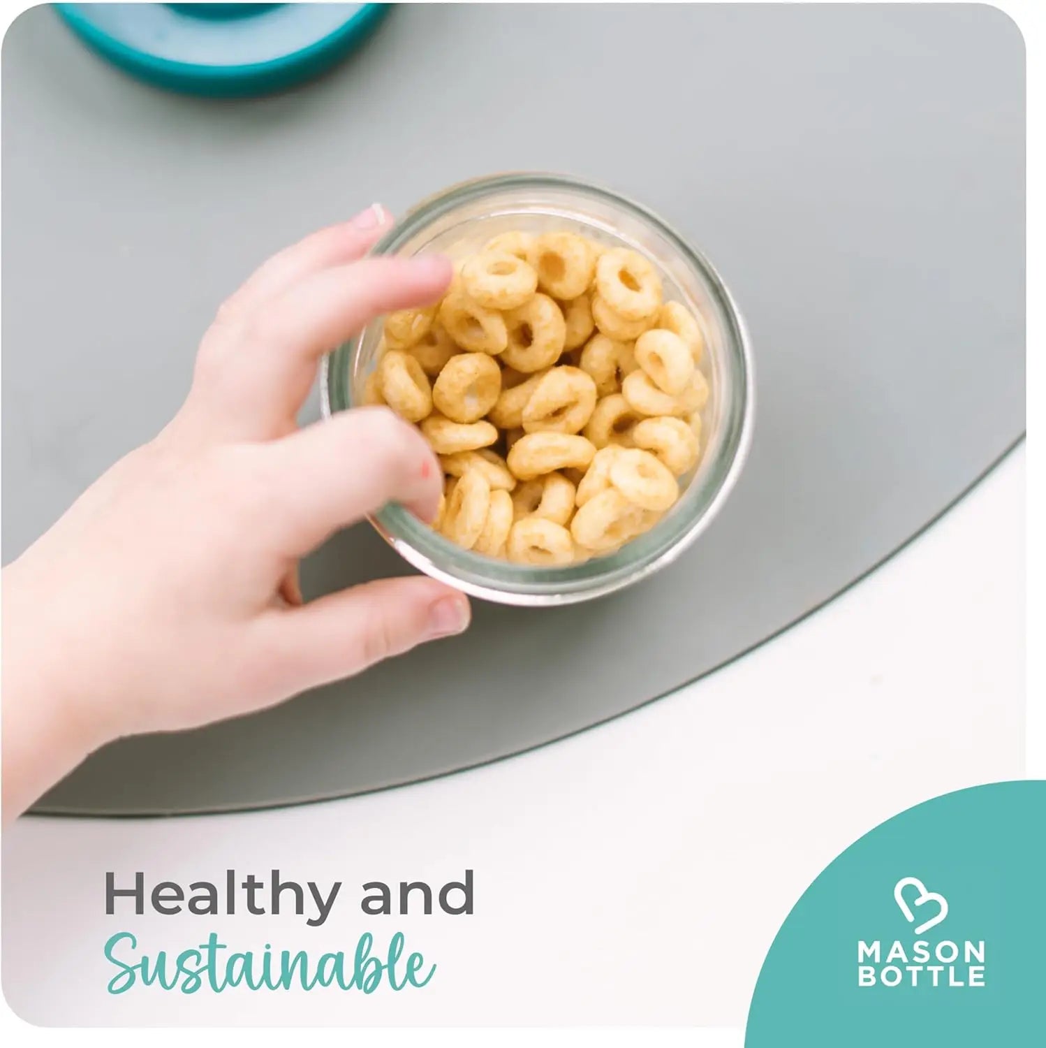 8oz Reusable Glass Baby Food Jars with Lids