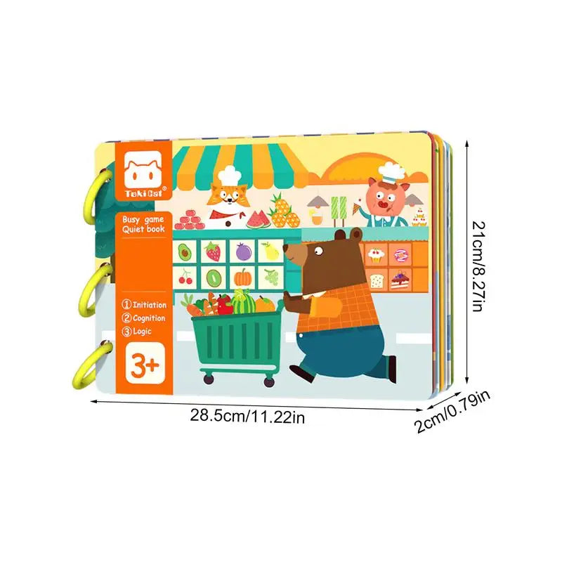 Baby Activity Book Touch Sensory Quiet Books Interactive Learning