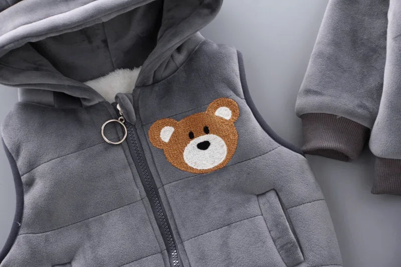 3PCS Winter Autumn Toddler Baby Boys Girls Clothes