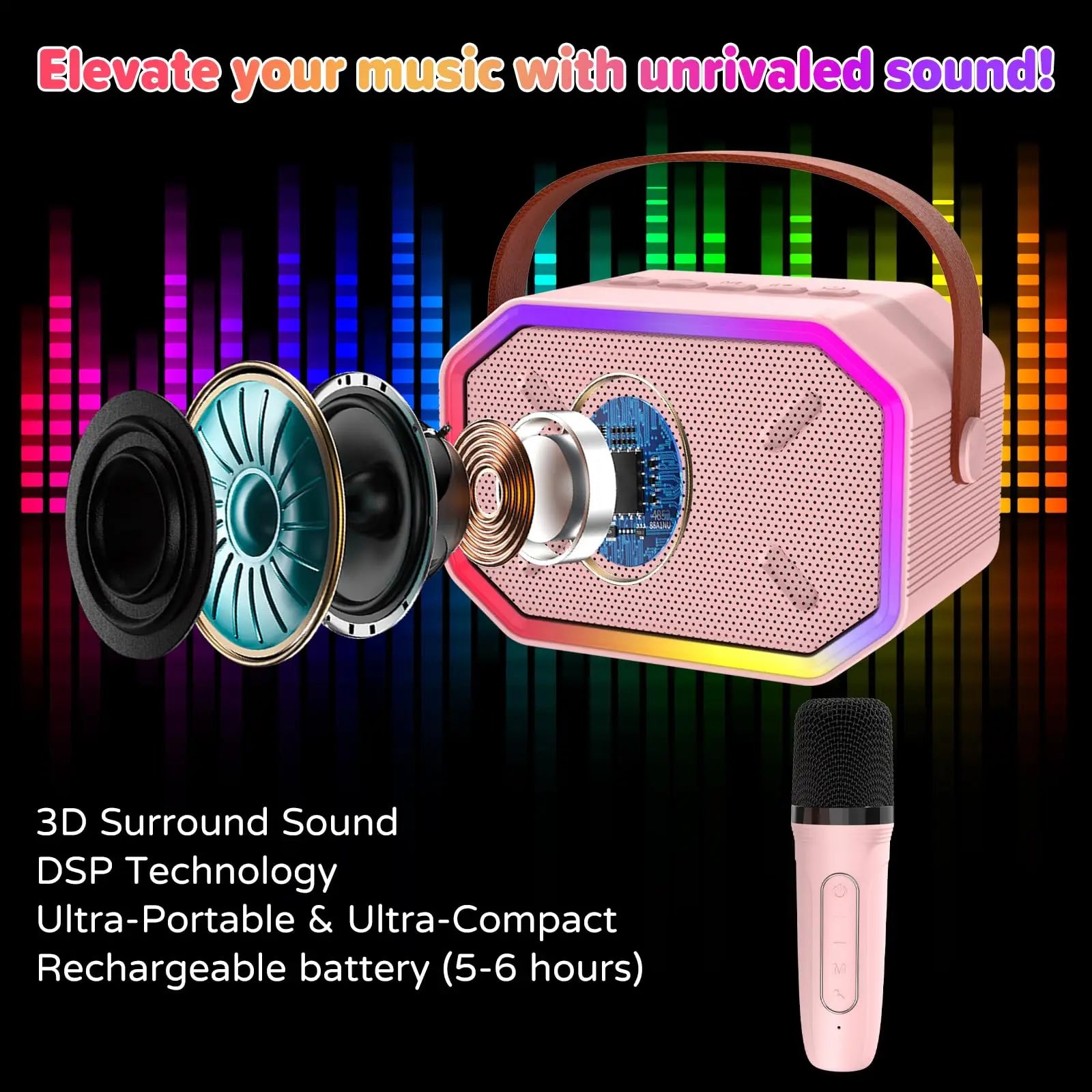 Mini Karaoke Machine for Kids