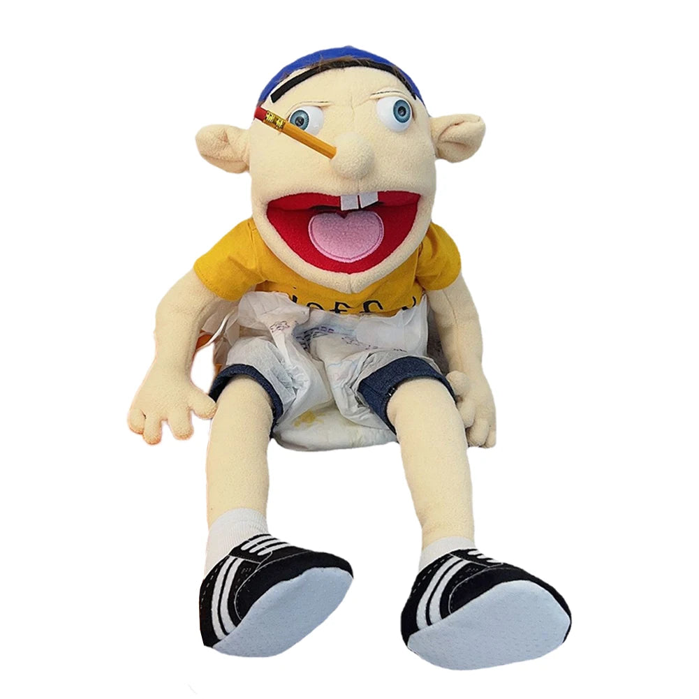 Figurine Toy Soft Puppet Plush Muppet Toy B