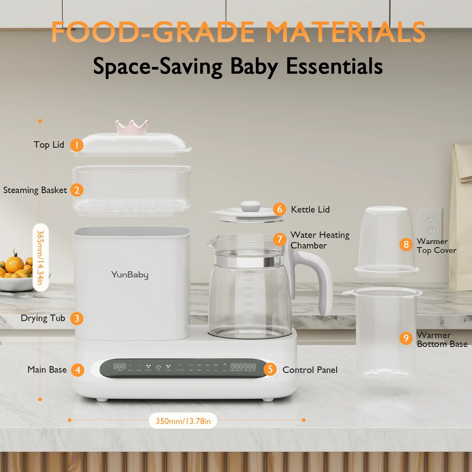 Baby Bottle Warmer & Steamer, 44oz