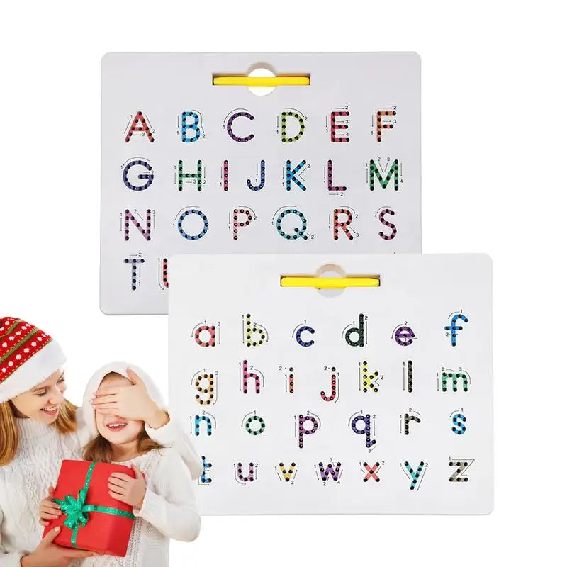 Magnetic Alphabet Tracing Board 2-in-1 Learning Writing Playboard