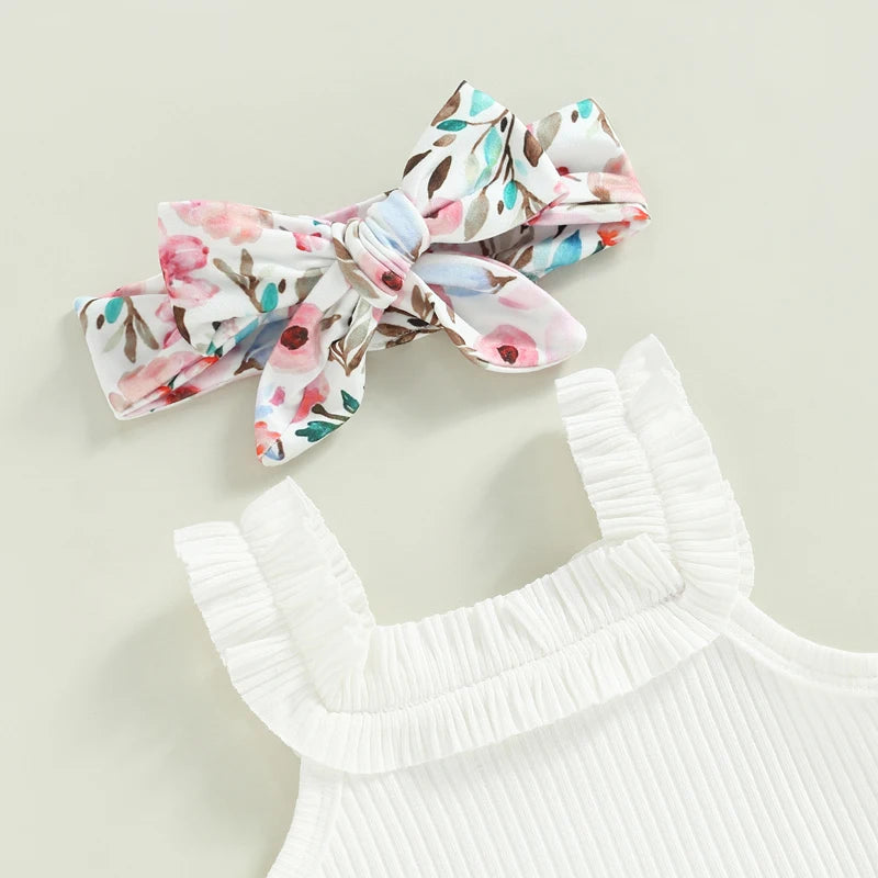 0-18M Infant Baby Girls Shorts Set
