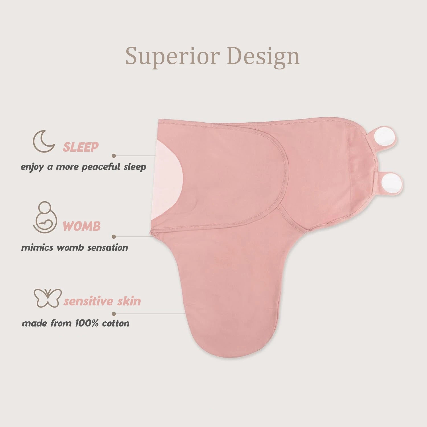 Set of 3 newborn swaddle blankets and baby hats