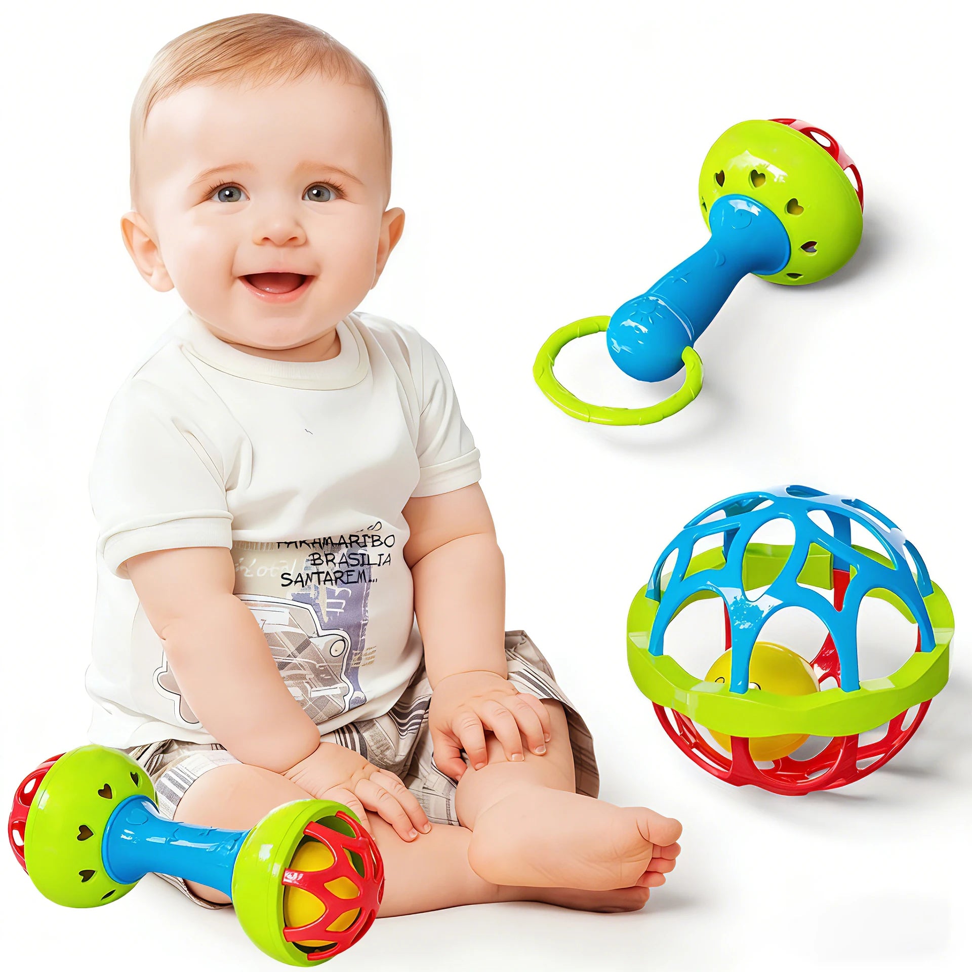3PCS/Set Hand Cranked Toy, Suitable For Babies