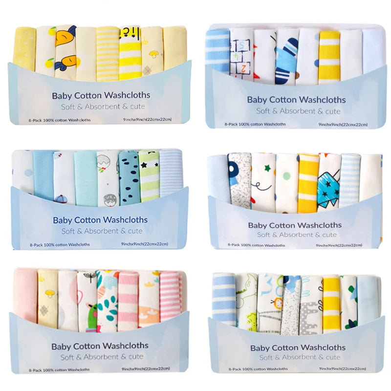 Cotton Newborn Baby Towels Set