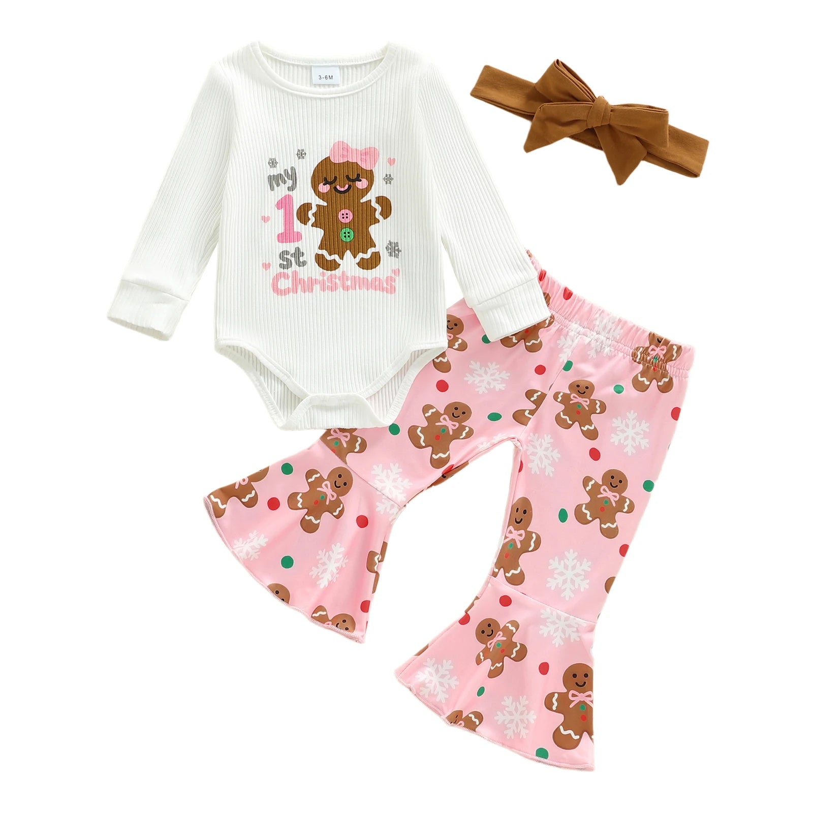 Baby Girl First Christmas Outfits Long Sleeve Romper