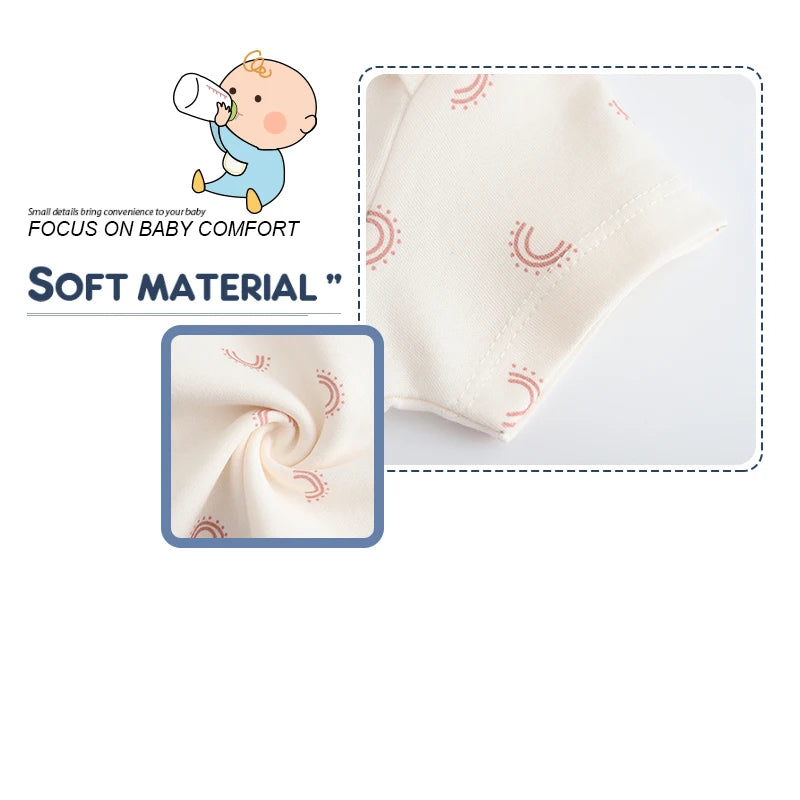 Kiddiezoom Summer 5 Piece Fashion Cartoon Boys and Girls Bodysuits 100% Cotton Soft Newborn Bodysuit Set