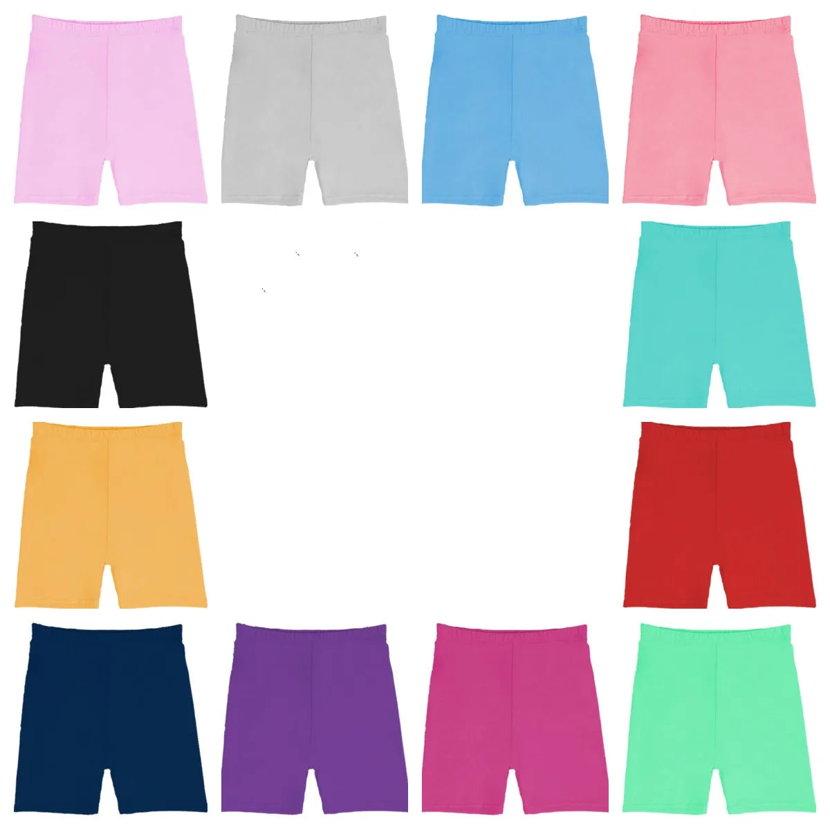 Random 10 colors girls summer biker shorts