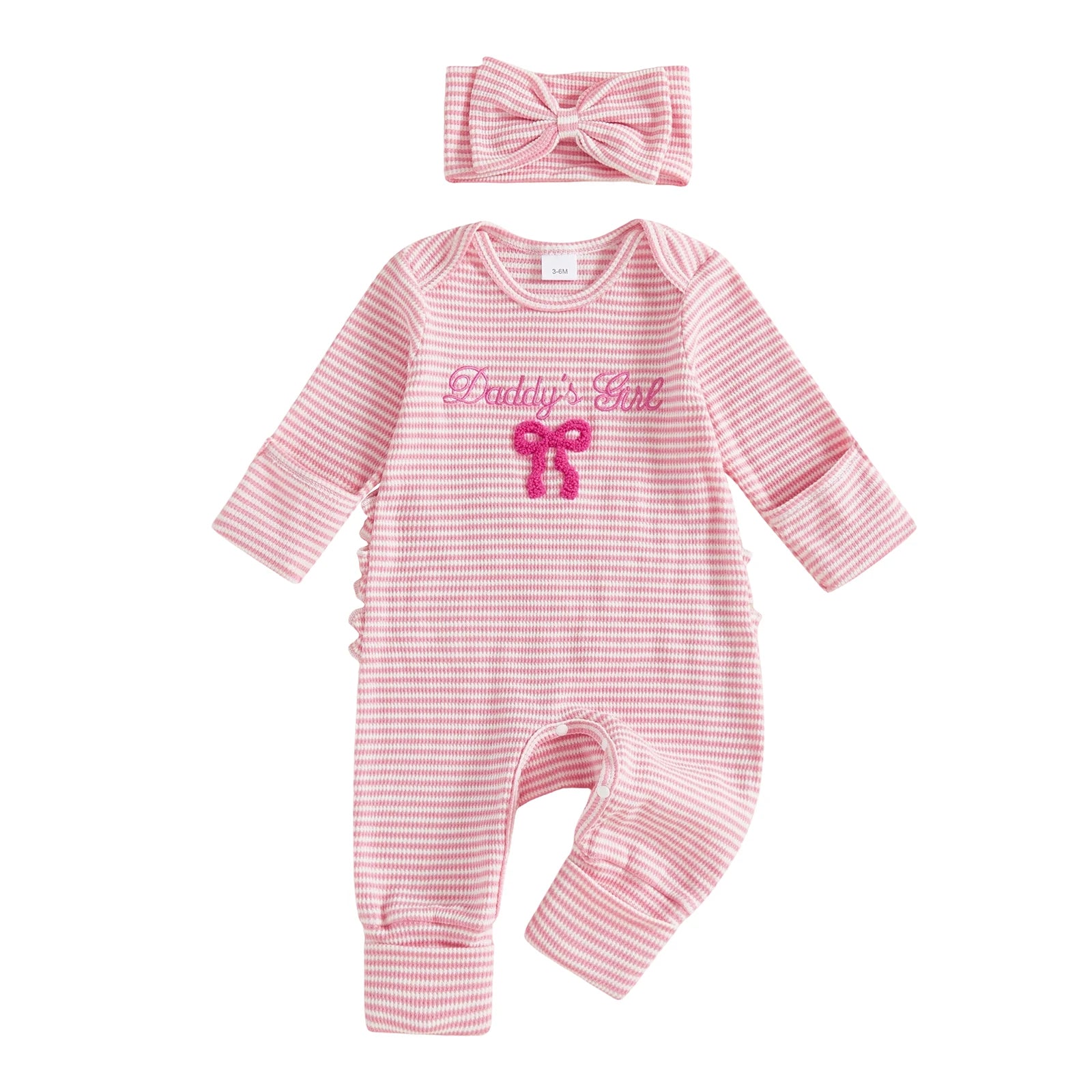 Infant Toddler Autumn Striped Playsuit