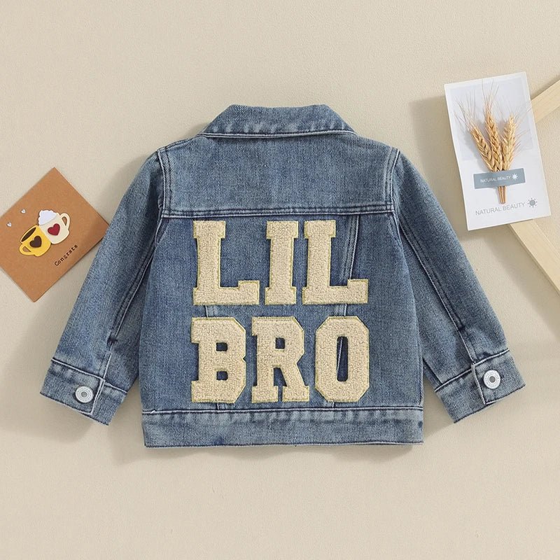 Lioraitiin Toddler Baby Boys Denim Jacket