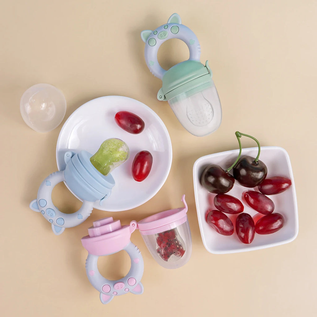 4pcs/set Silicone Fruit & Vegetable Feeder for Infants and toddlers
