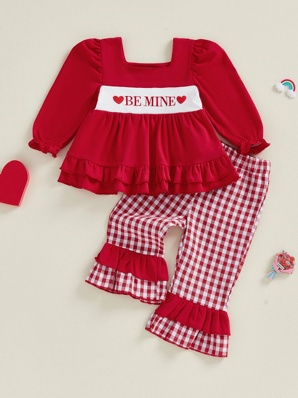 Toddler Girl Valentine’s Day Clothing Set