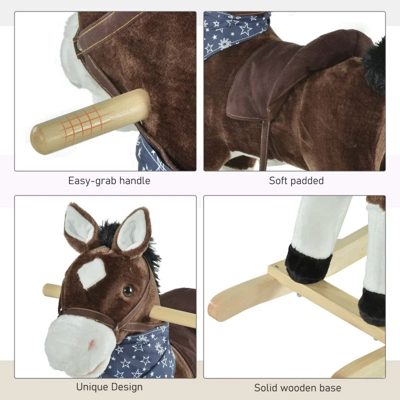 Plush Cowboy Rocking Horse
