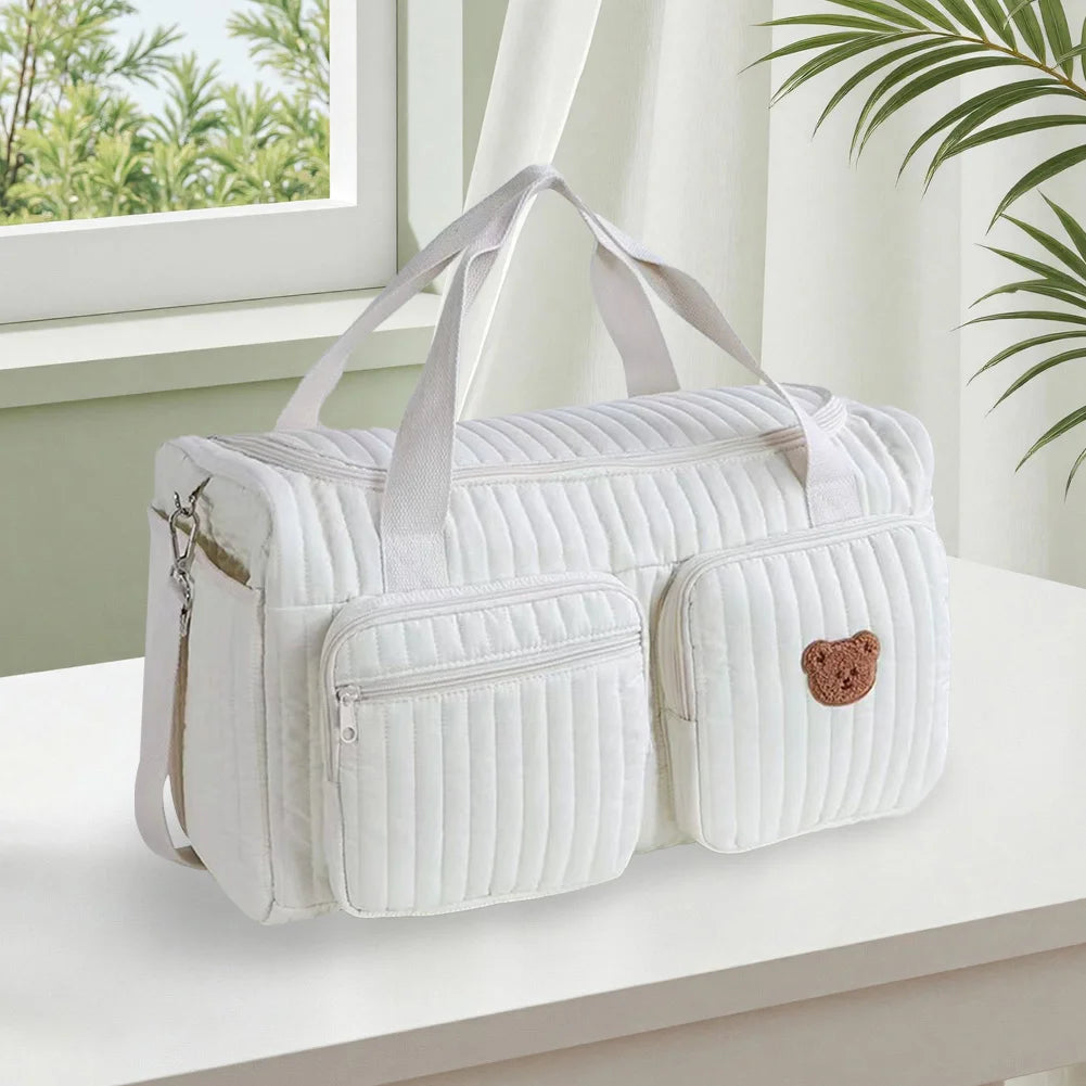 Quilted Baby Diaper Bag Travel Bag