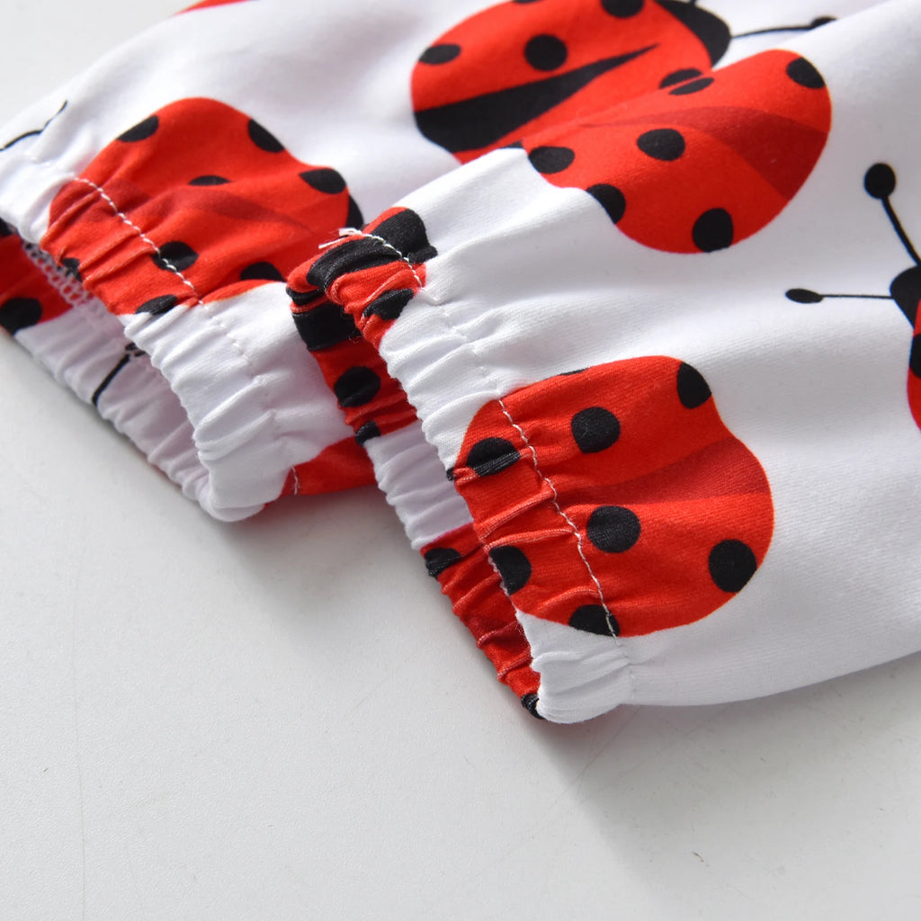 Newborn Baby Girls Clothes Set Long Sleeve Ladybug