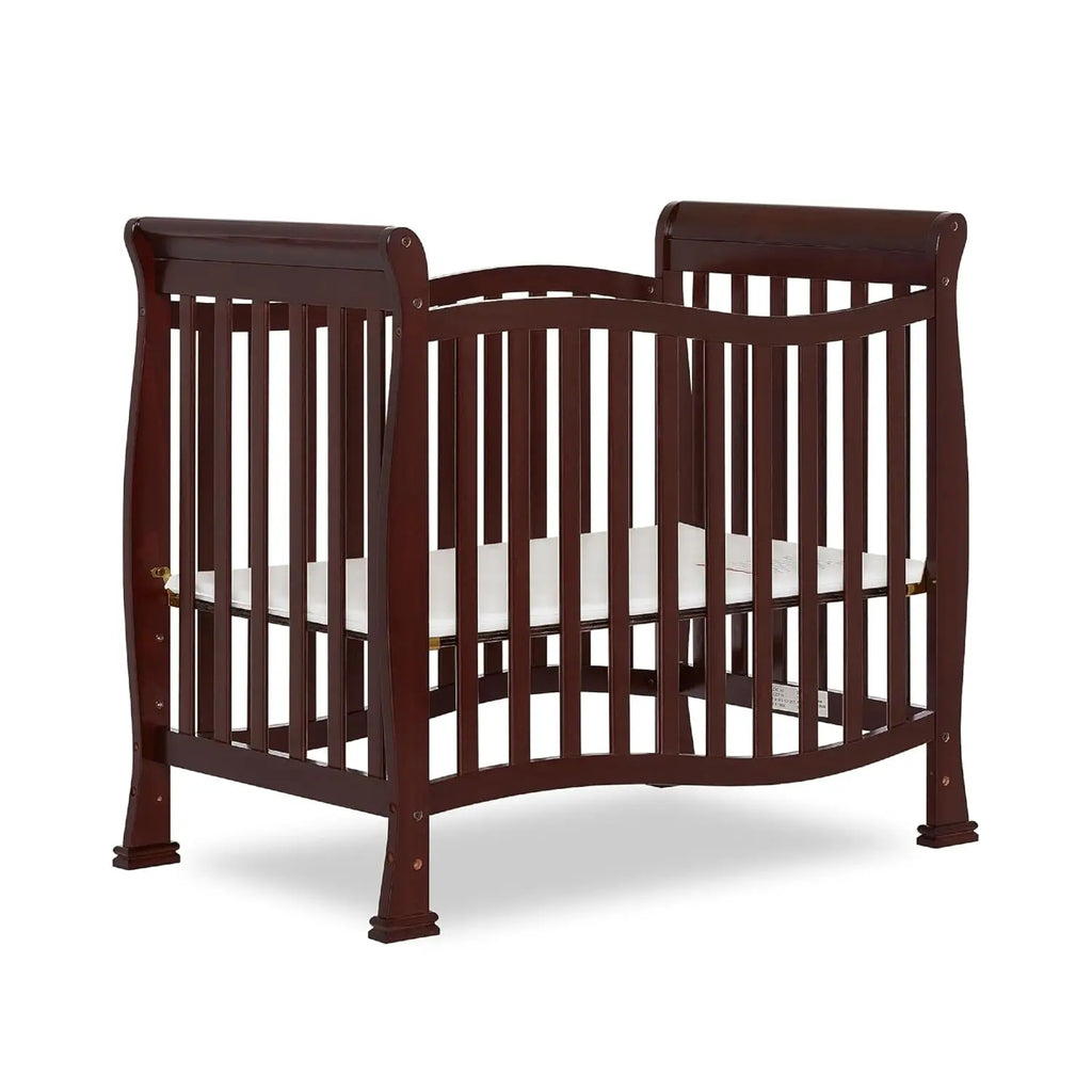 4-in-1 Convertible Mini Baby Crib with Changer & Storage