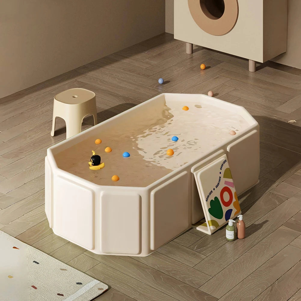 Indoor baby foldable bath tub