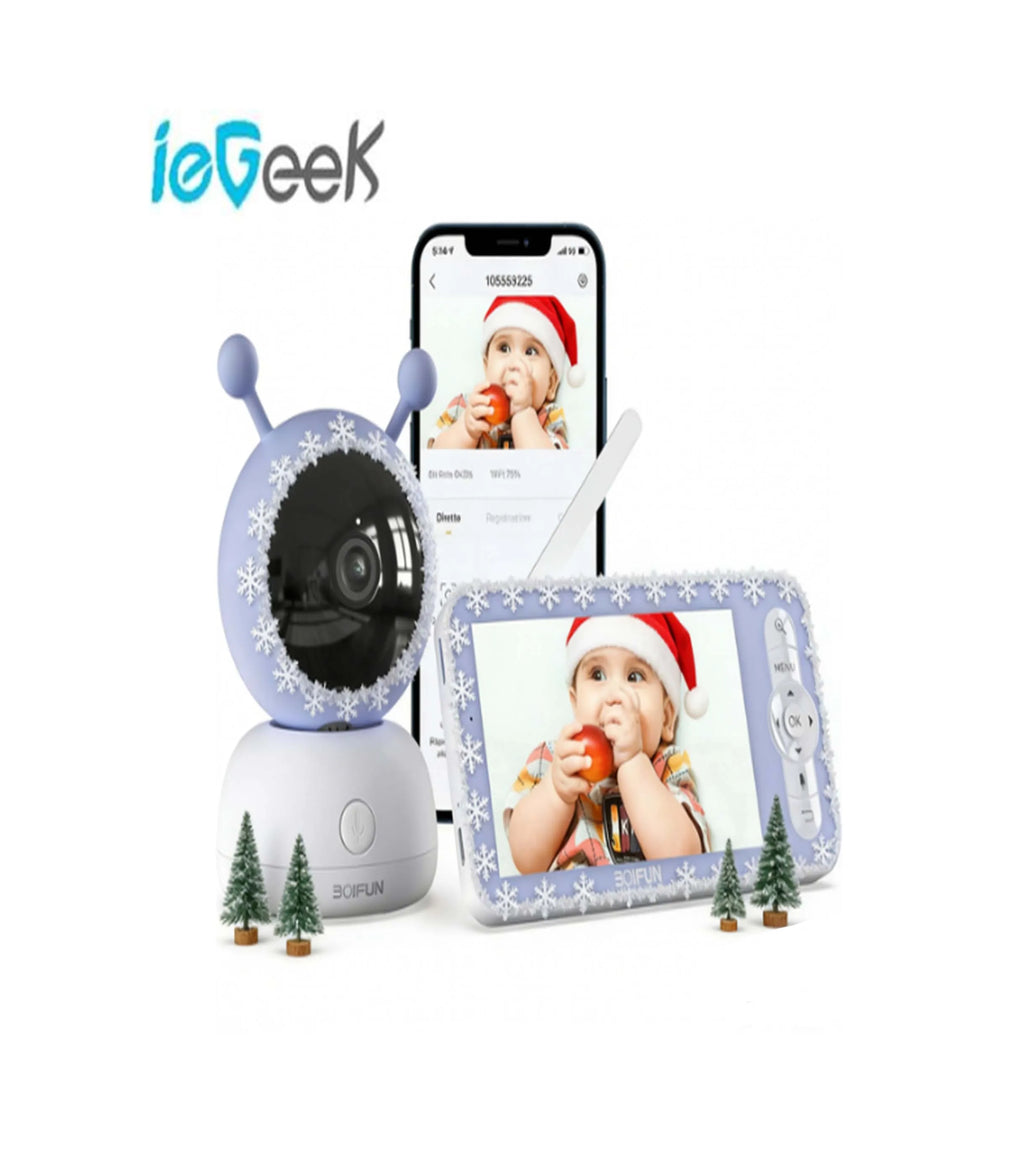5" Screen and App 1080p WiFi Temperature Humidity Sensor