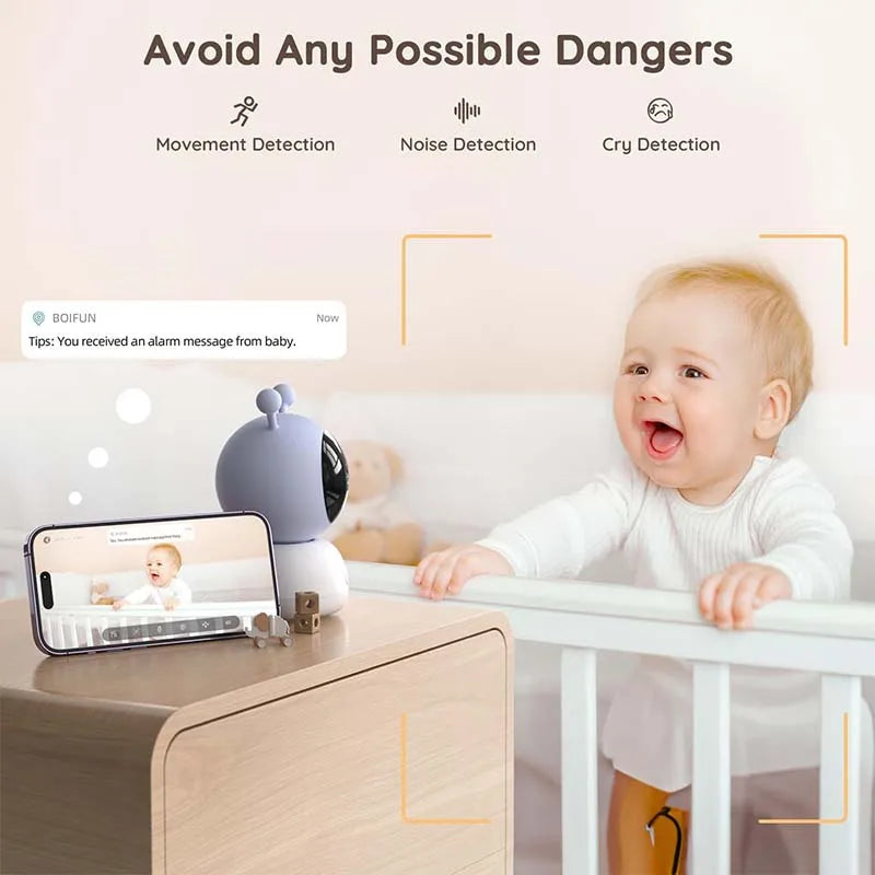 5" Screen and App 1080p WiFi Temperature Humidity Sensor