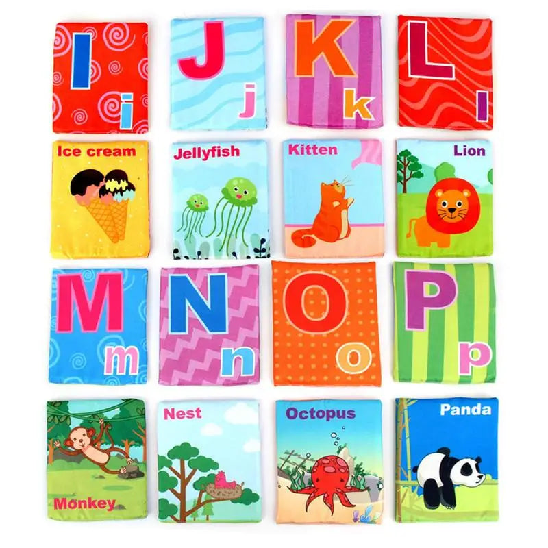 Soft Alphabet Cards Soft Recognition Card Book Set Cloth Early Childhood
