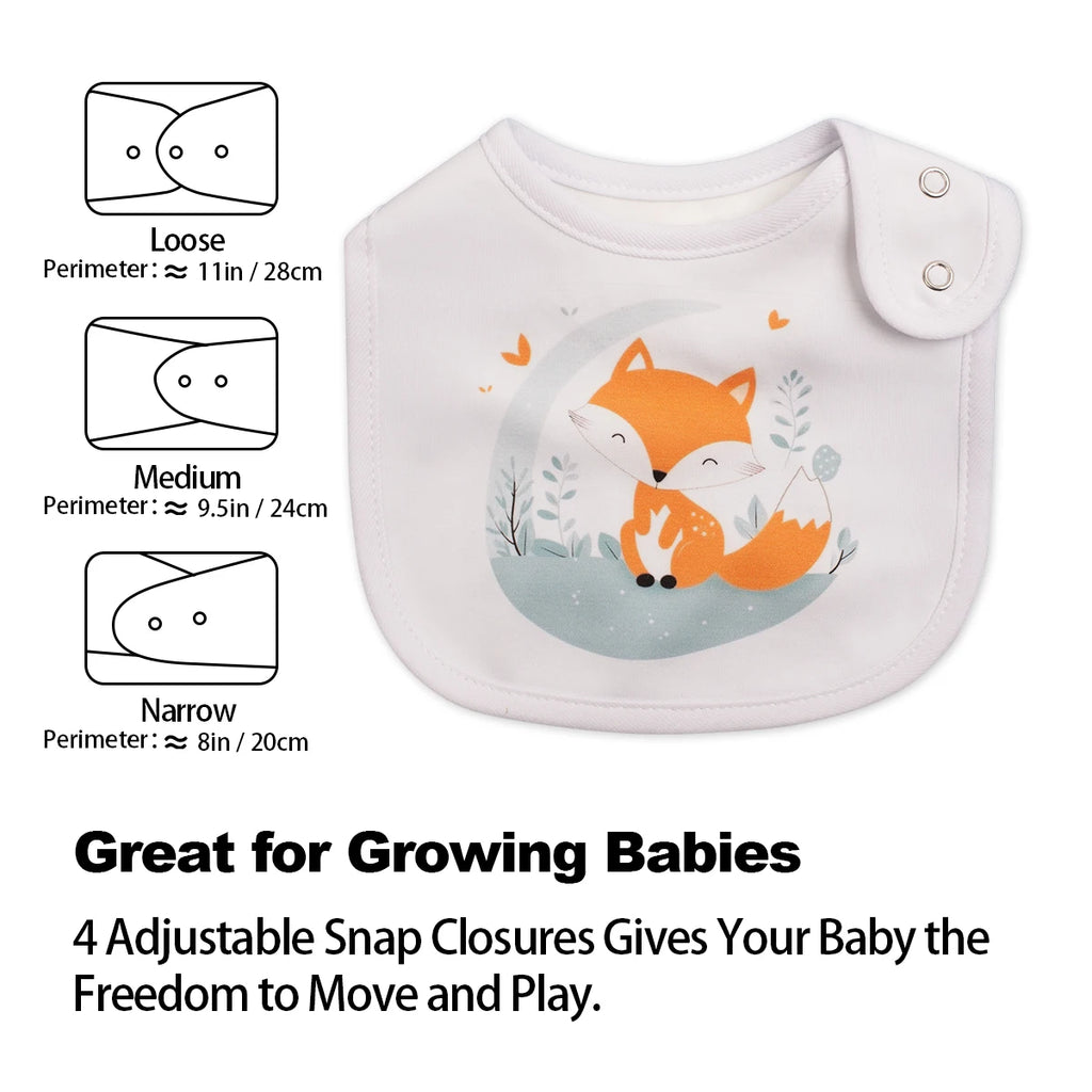 12-Pack Waterproof Baby Bibs for Boys & Girls
