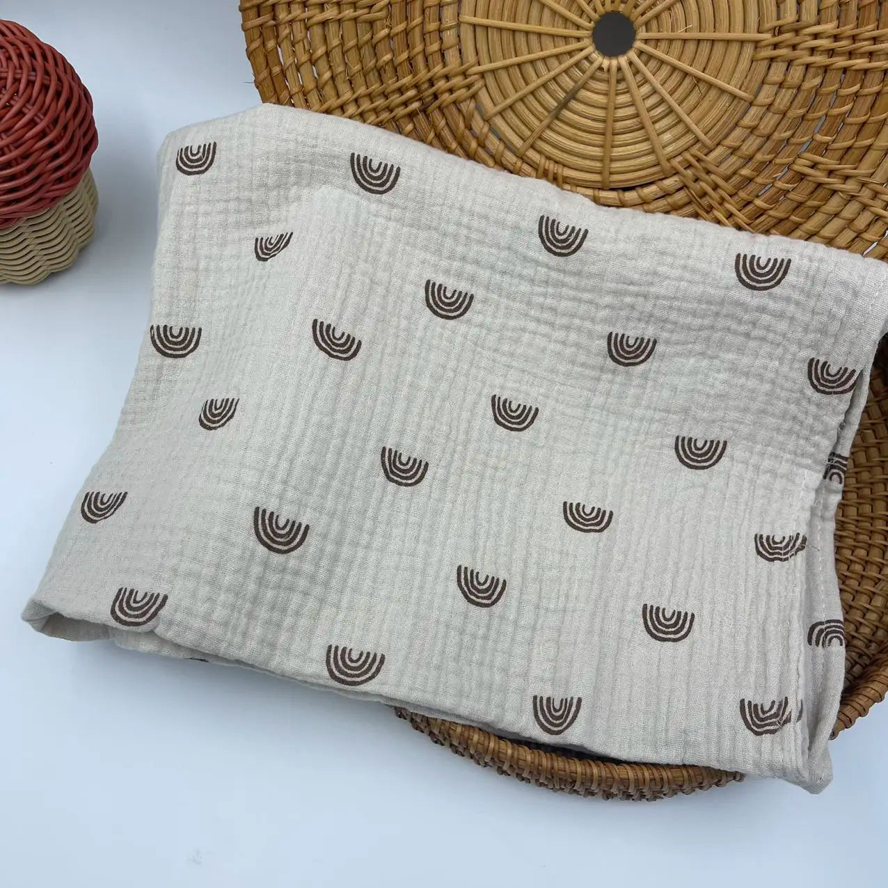 Cotton Swaddle Blanket Baby Blanket Floral